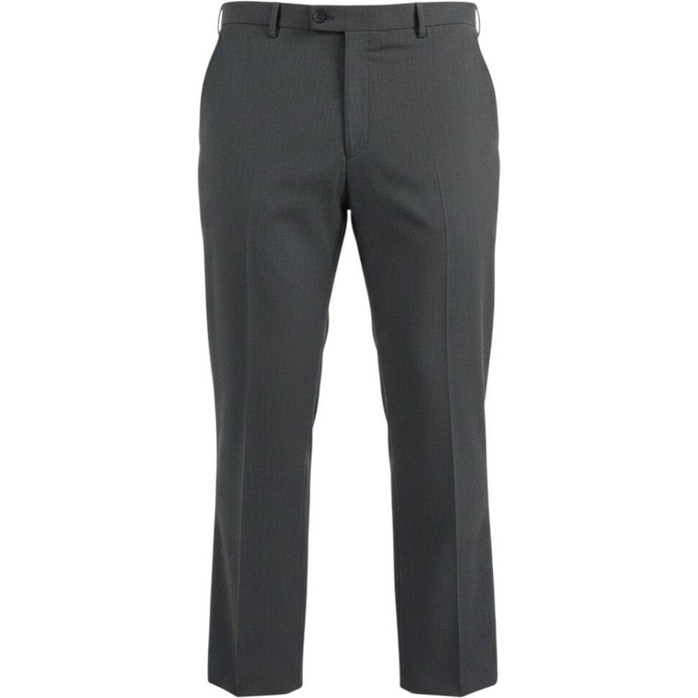 Perry Ellis Premium Tailored Fit Mens Charcoal Gray Dress Pants Flat Front 40x30